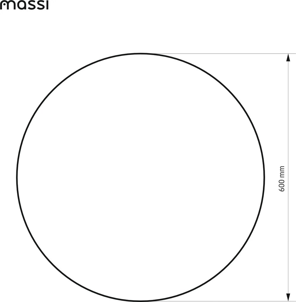 Massi Lustro okrągłe podświetlane bezramowe MOON XXL LED 140 cm | Różne rozmiary | Różne kolory