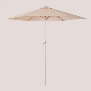 Parasol Z Tkaniny I Aluminium (ø235 Cm) Jaden Kremowa Tapioca - Sklum