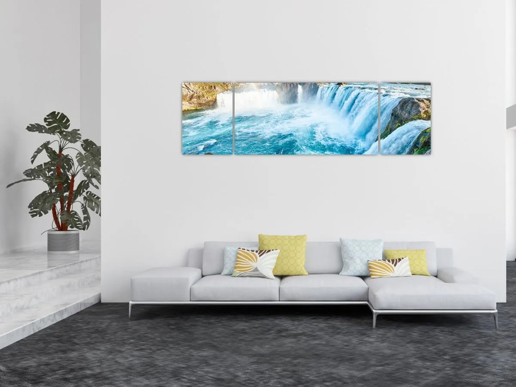 Obraz - Wodospady (170x50 cm)
