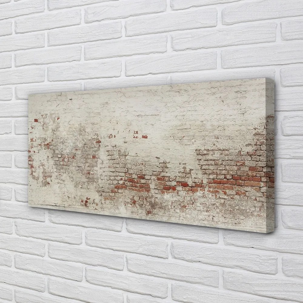 Obraz drukowany na płótnie Struktura Muru Ceglanego