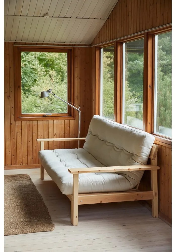 Różowa rozkładana sofa 218 cm Unwind – Karup Design