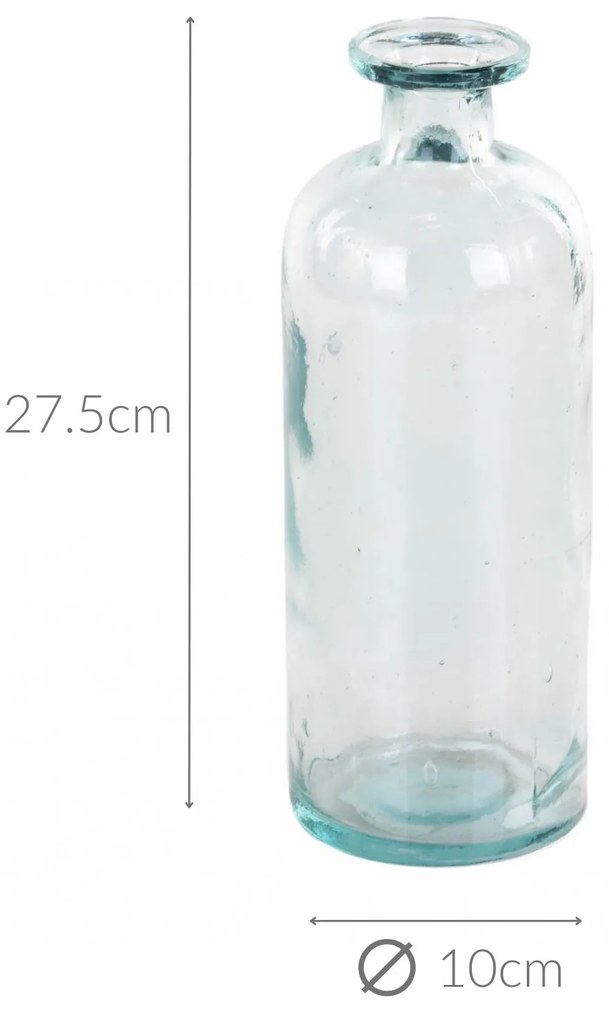 Wazon butelka, szkło z recyklingu, 1,5 l