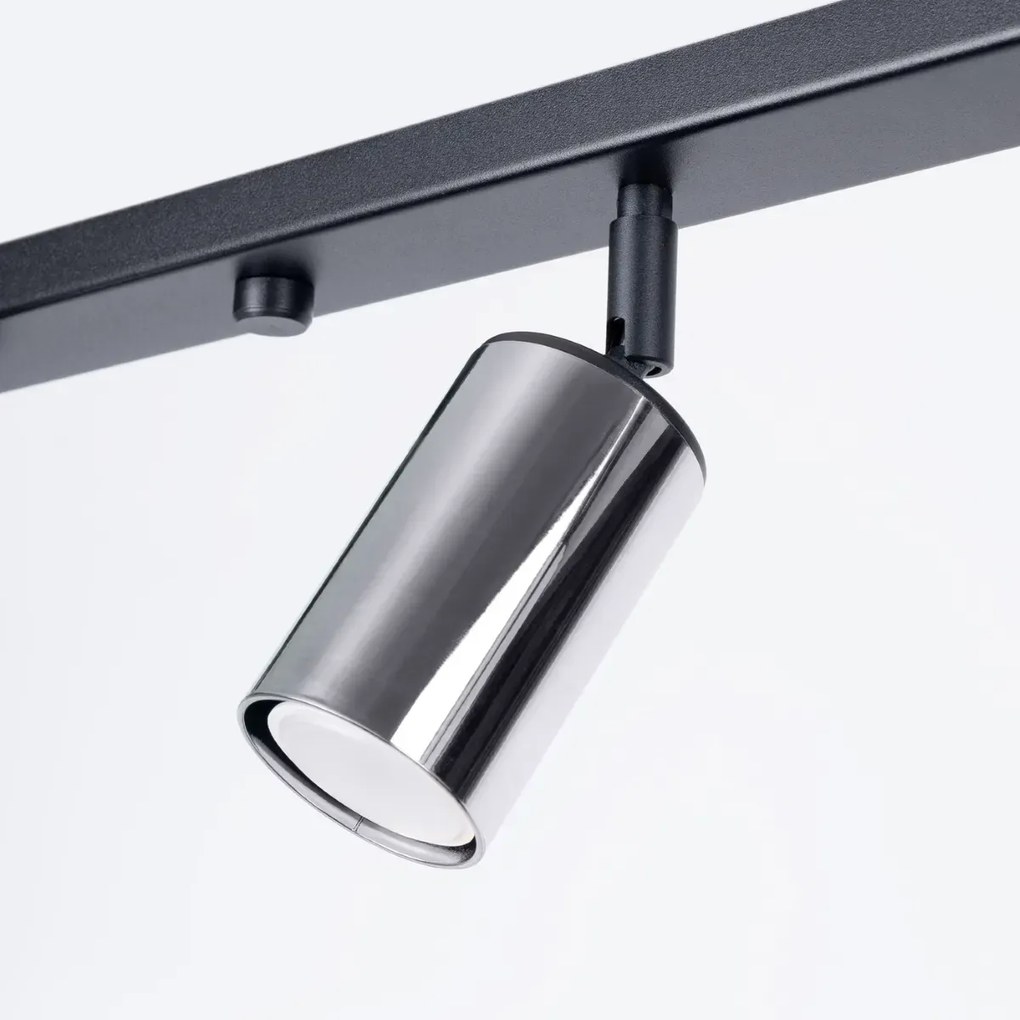 Listwa oświetleniowa WINX 6L czarna/chrom SOLLUX  LIGHTING