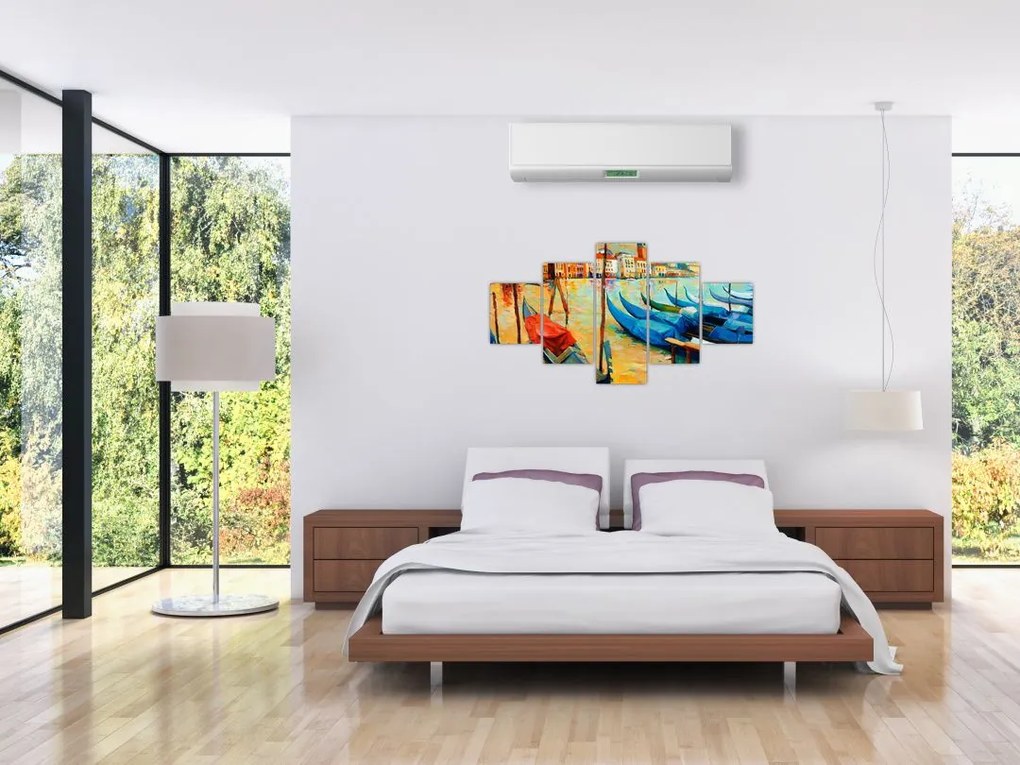 Obraz - Port w Wenecji (125x70 cm)