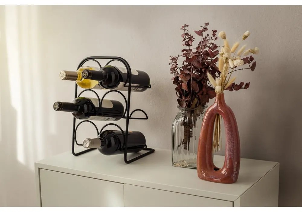 Metalowy stojak na wino na 6 butelek– Compactor