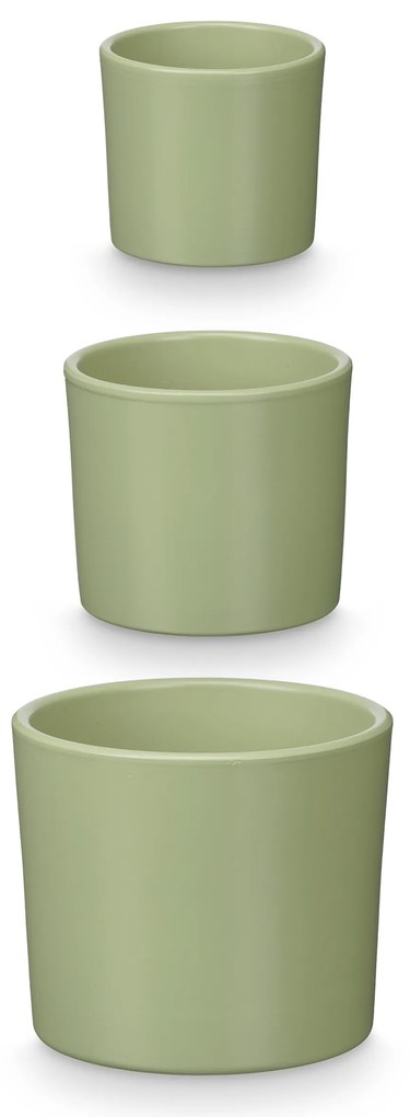 Doniczki ceramiczne, 3 sztuki, Ø 14, 17, 22 cm