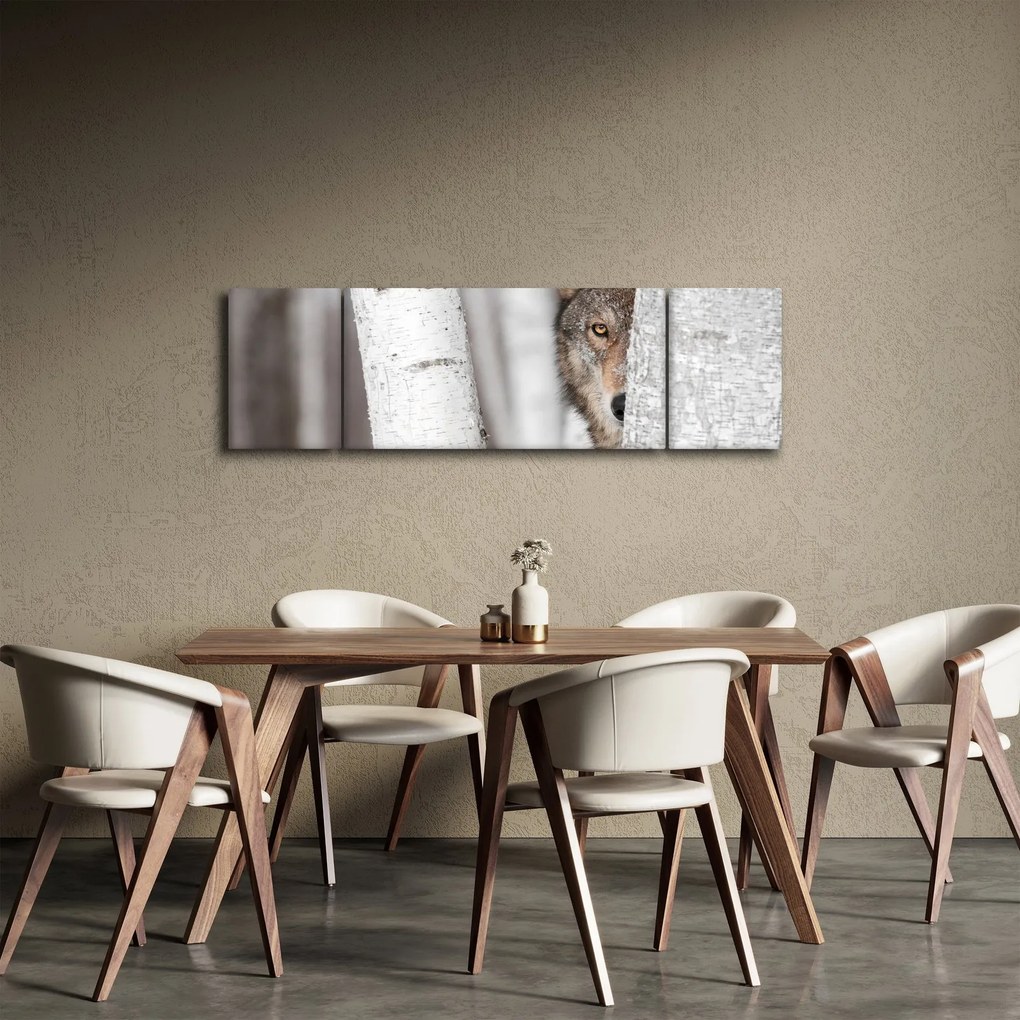 Obraz - Wilk (170x50 cm)
