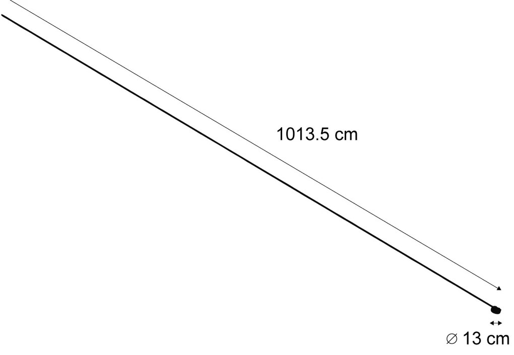 Nowoczesny system oświetlenia szynowego, czarny, jednofazowy, 1000 cm, z okrągłym zasilaczem - Magnetic Nowoczesny Oswietlenie wewnetrzne