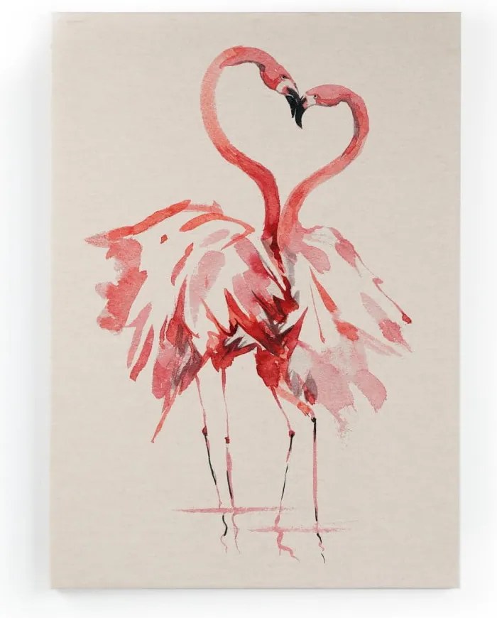 Obraz na płótnie Surdic Flamingo, 40x60 cm