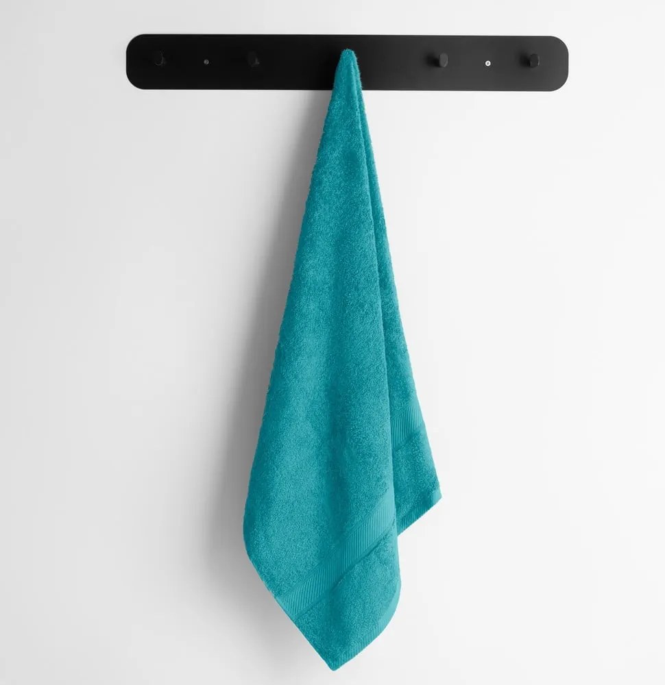 Niebieski/turkusowy ręcznik z mieszanki bambusa frotte 50x100 cm Bamby – Restilo