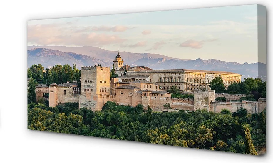 Zdjęcie na płótnie Baśniowy Zamek w Górskim Lesie