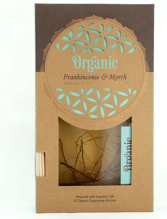 Organiczny dyfuzor Frankincense&amp;Myrrh 150 ml zpatyczkami