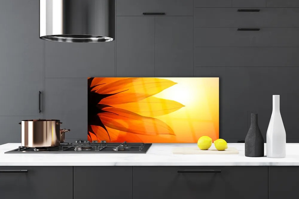 Szkło do Kuchni na Ścianę Piękno Natury: Kwiat