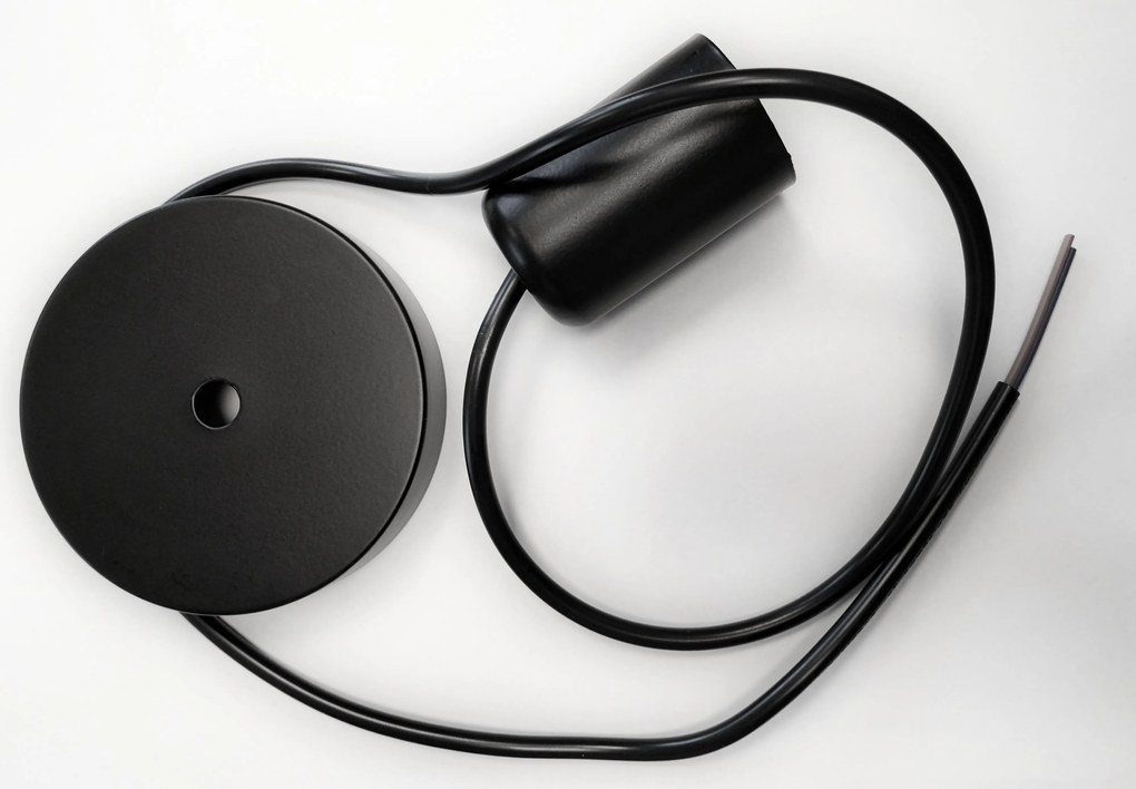Lampa sufitowa metalowa loft trójkątna wisząca AT2-1SZ-Czarna
