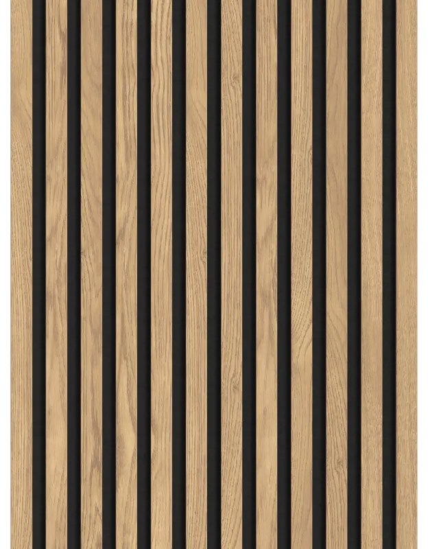 Mexen Lam-F lamele ścienne akustyczne 275 x 30 cm, filc 8 mm, fornir techniczny, Sosna Klasyczna - S105-275307-3015-012
