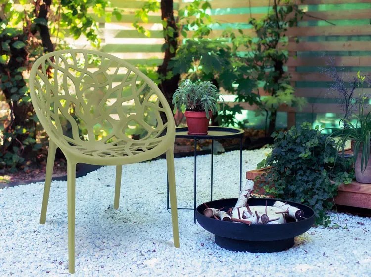 Ażurowe Nowoczesne Krzesło Na Balkon Szałwia T5-P18