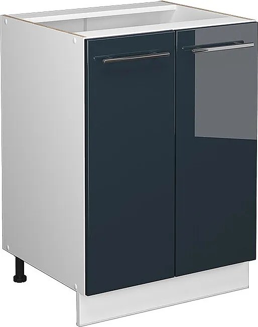 Szafki kuchenne ciemnoniebieski wysoki połysk 60x51.6x82 fame-line