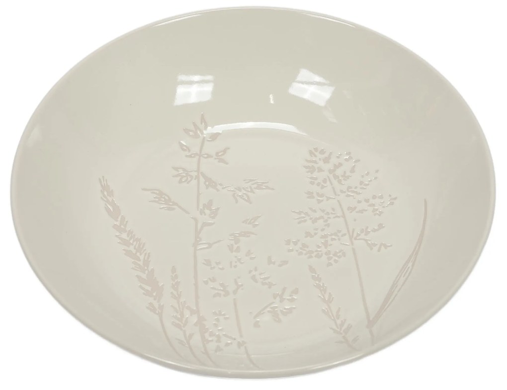 Talerz głęboki do zupy ELSA, kamionka, wzór polnych kwiatów, Ø 21 cm