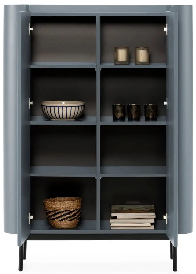 Szaroniebieska szafka 100x140x40 cm Willa – MOME