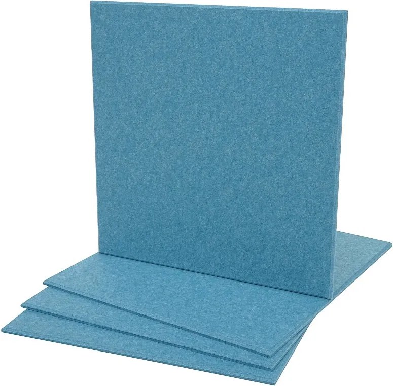 Akustyczny panel ścienny MCW-L52 (zestaw 4 sztuk),  niebieski