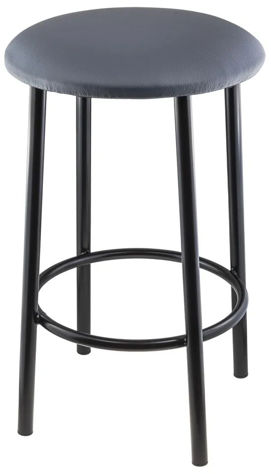 Taboret JOPEK BLACK Wysoki Stołek Kuchenny Wzmocniony 55 cm