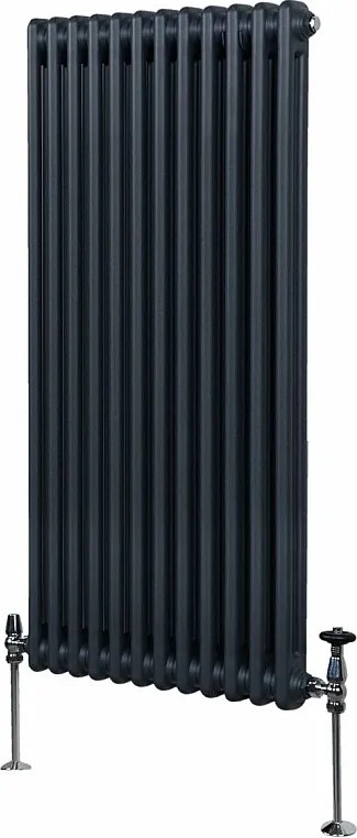 Tradycyjny grzejnik 2-kolumnowy - 1500 x 562 mm - antracytowy szary