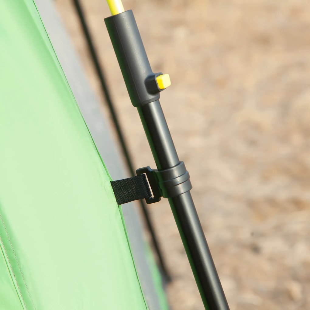 Outsunny namiot kempingowy dla 6 osób namiot rodzinny namiot kopułowy PU2000mm zielony