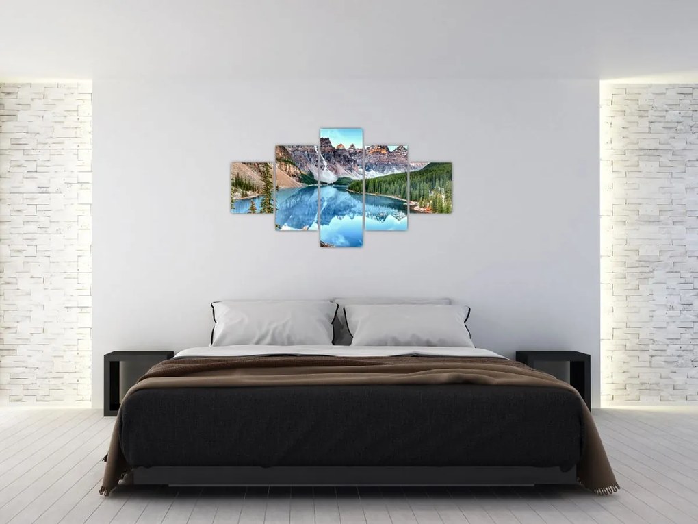 Obraz - Jezioro Morenowe (125x70 cm)