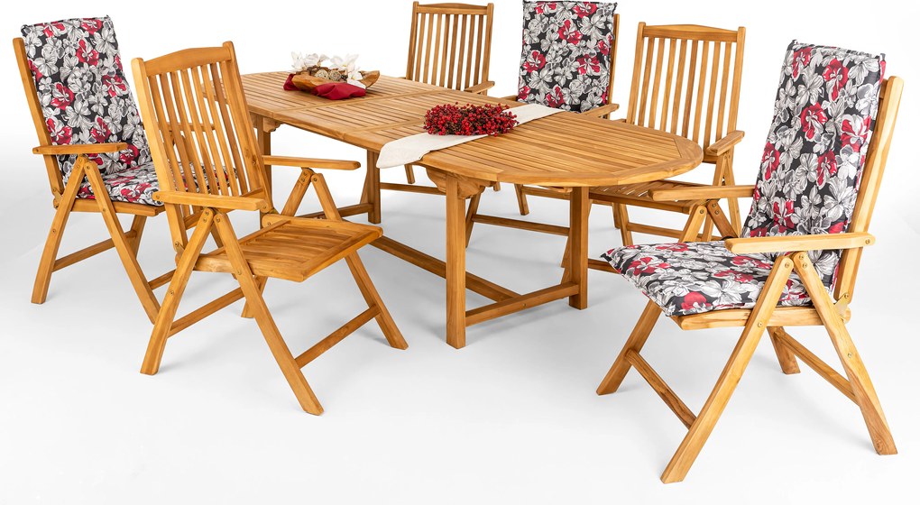 Doppler TAMAN DORSET FSC® zestaw mebli ogrodowych 6+1