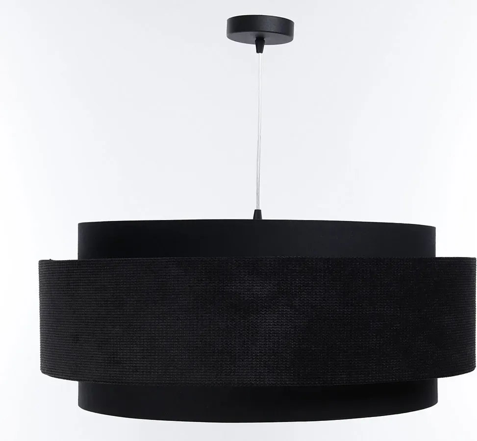 Czarna welurowa elegancka lampa nad stół - 4X A353 E7-M20