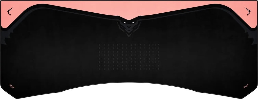 Podkładka ochronna na biurko Diablo X-Forge 160 cm, Black Akira Pink