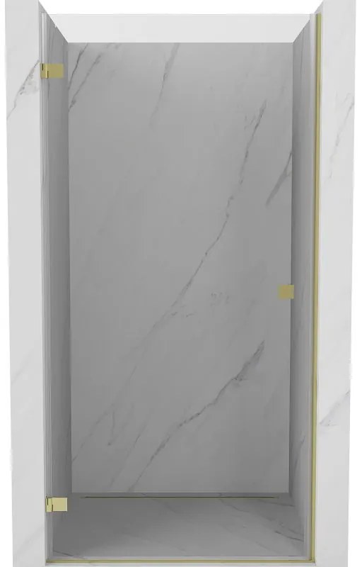 Mexen Lunar-B drzwi prysznicowe uchylne lewe 45 cm, transparent, złote - 832-045-000-50-00-L