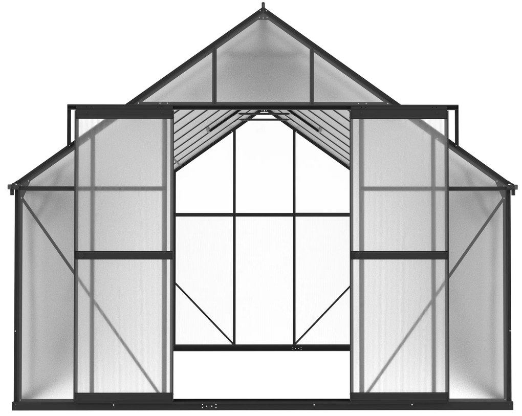 Szklarnia 245 x 304 x 606 cm, czarna