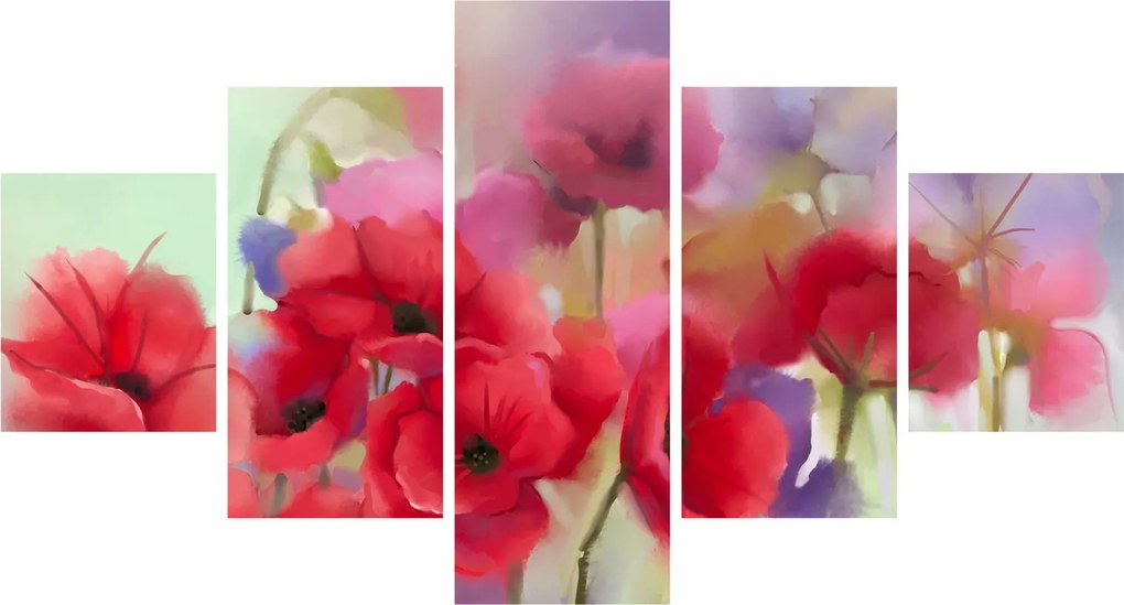 Obraz maków (125x70 cm)