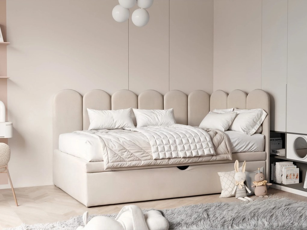 Łóżko młodzieżowe i dziecięce SKYE 90x200 + materac comfort
