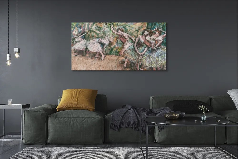 Obraz drukowany na płótnie Ballet Scene - Edgar Degas