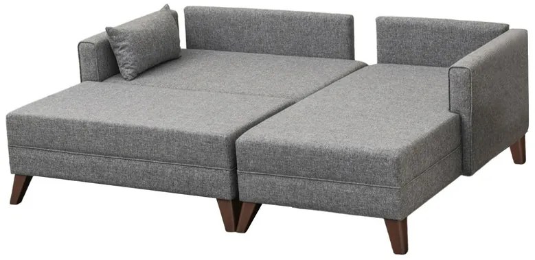 Narożna sofa rozkładana Bella Corner Right 2 Grey