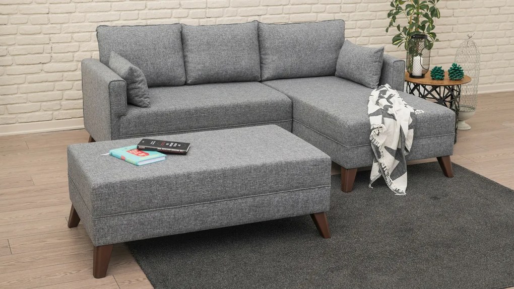 Narożna sofa rozkładana Bella Corner Right 2 Grey