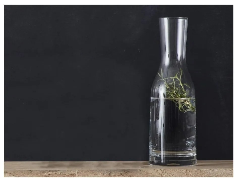 Biała szklana karafka 1,2 l Fluidum − Bitz