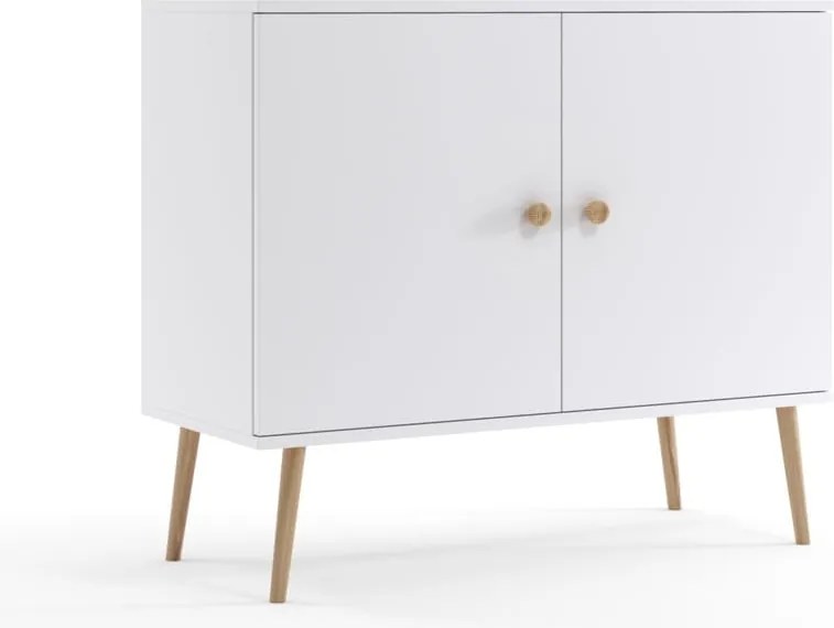 Komoda 100 cm BIAŁA boho styl do sypialni pokoju salonu