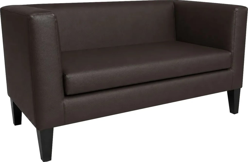 Sofa Monaco : Kolor nogi - Venge, Kolor tkaniny - EKO-SKÓRA - 19D, Typ tkaniny - Eko-skóra , Wysokość nogi - 20 cm