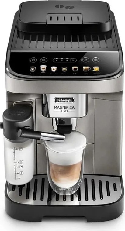 Ekspres do kawy superautomatyczny DeLonghi Magnifica Evo ECAM 290.81.TB tytanowo-czarny 1450W 15 bar 7 przepisów LatteCrema