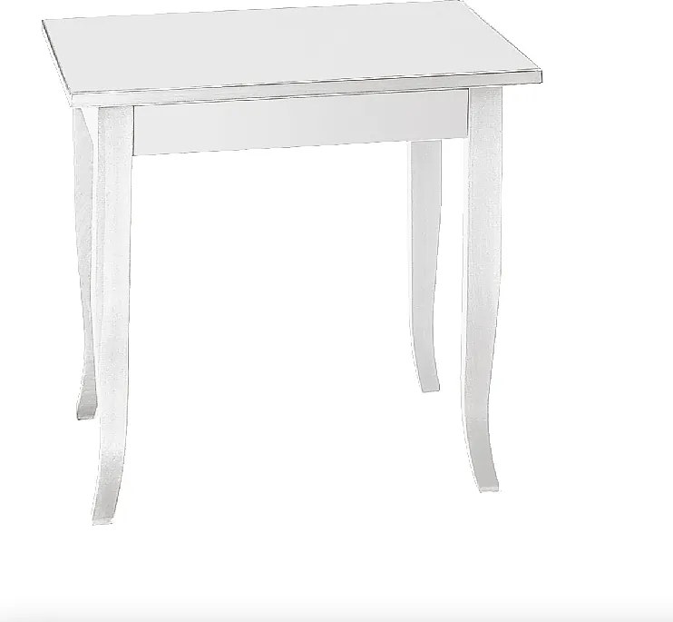 Biały drewniany stół 90x90 cm - SANTA CROCE