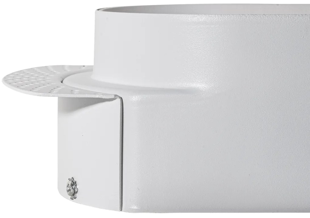 Zestaw 6 okrągłych reflektorów wpuszczanych białych GU10 50mm 2-punktowe - Hubs Oswietlenie wewnetrzne