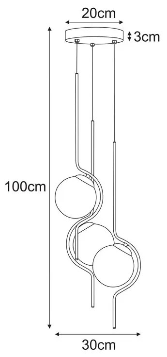 Bursztynowa lampa zwisająca kule - 14X A474 D7-P97