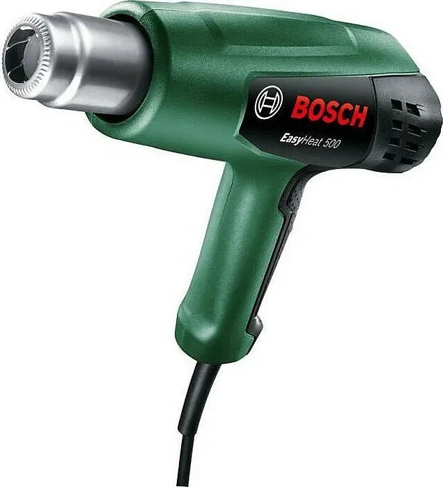 Opalarka Bosch EasyHeat 500 1600W - Temperatura 300/500°C, Przepływ powietrza 240/450 l/min, Uniwersalne dysze