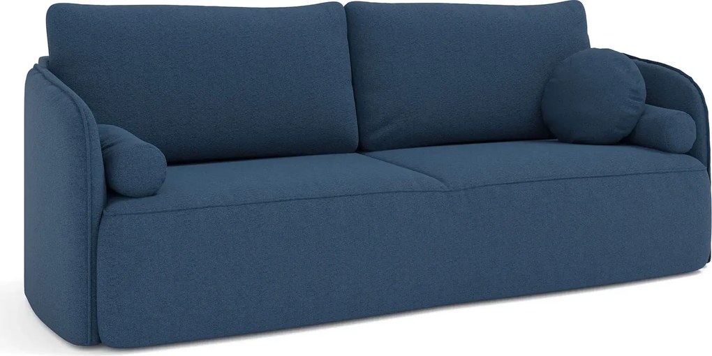Zielona welurowa sofa z funkcją spania W6-Z15