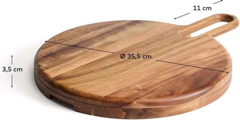 Drewniana deska do sera 46 x 36 cm Blera – Kave Home
