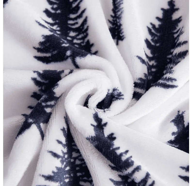 PrzytulneMieszkanie.pl PrzytulneMieszkanie.pl PrzytulneMieszkanie.pl Zestaw 2 sztuki pościeli z mikropluszu TWINKLE CHRISTMAS kolorowa + prześcieradło z mikropluszu SOFT 180x200 cm białe, podwójne łóżko