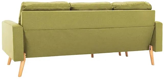 3-osobowa zielona sofa z podnóżkiem - Muria 4Q